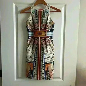 Clover Canyon Havana Neoprene Shift Dress - Size - XS